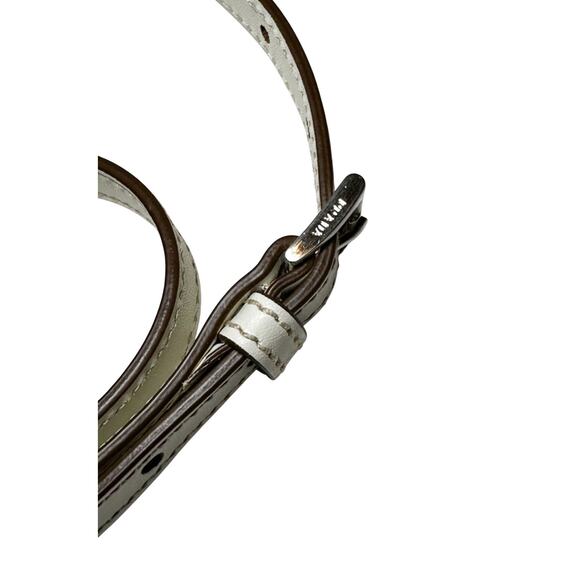 Prada Vitello Tri-Color Sound Top Handle Satchel 2Way Bag White Naturale - Picture 5 of 9